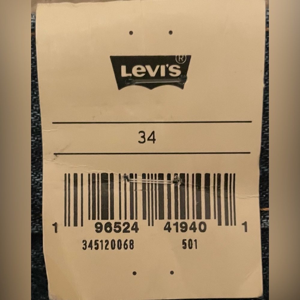NWT Levi's 501 Original Fit Cut 34w Blue Jean Shorts - Picture 4 of 8